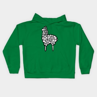 Llama scribbler Kids Hoodie